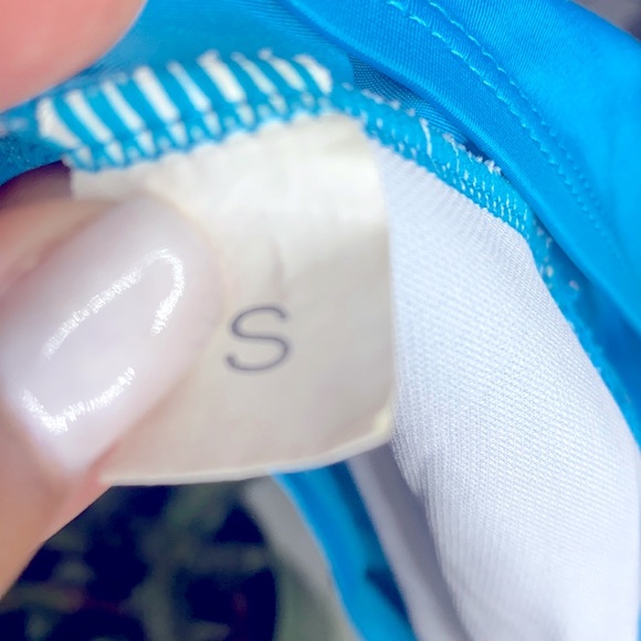 BLUE ONE PIECE BATHING SUIT - Picture 4 of 4